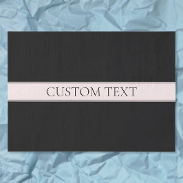 Papel De Seda Rayo Rubor rosa claro y texto editable elegante