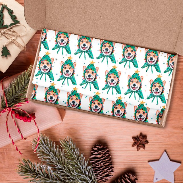 Papel De Seda Raza de perro Corgi Navidad (Subido por el creador)
