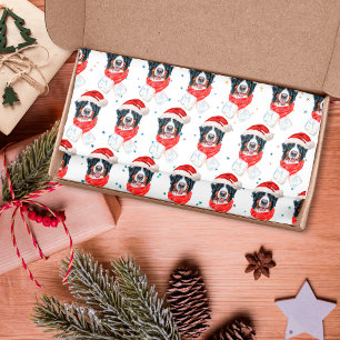 Papel De Seda Raza de perro de montaña bernés Navidad