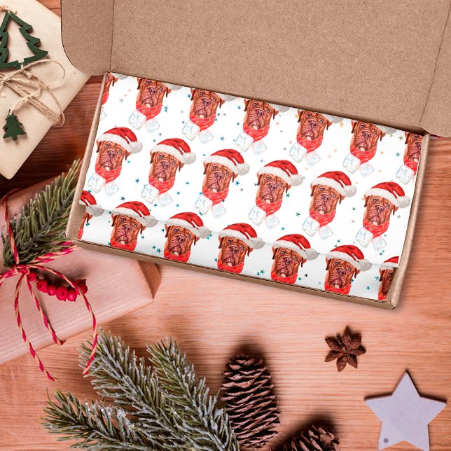 Papel De Seda Raza de perro mastín francés Navidad (Subido por el creador)