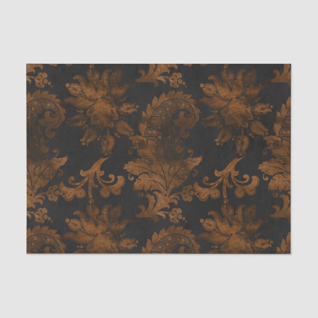 Papel De Seda Real Floral Damask de Halloween (Anverso)