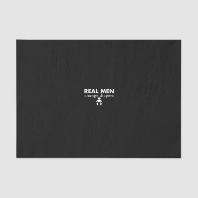 Papel De Seda real men change diapers (Anverso)