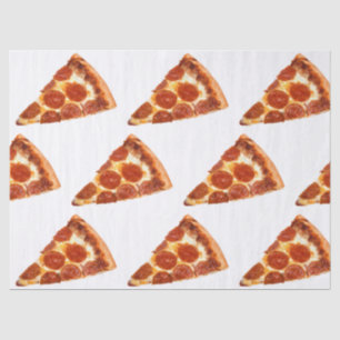 Papel De Seda rebanada de pizza de pepperoni clásica de Slippery