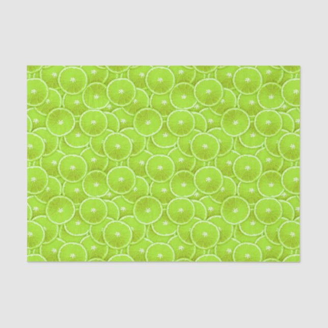 Papel De Seda Rebanadas de la cal (Anverso)