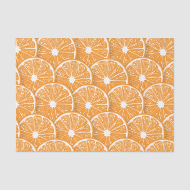 Papel De Seda rebanadas naranjas (Anverso)