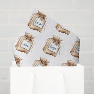 Papel De Seda Recetas de comida con azúcar en bolsa