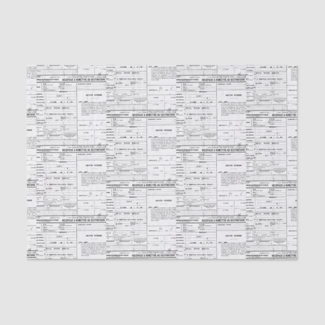 Papel De Seda Recibo Antiguo (Anverso)