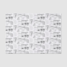 Papel De Seda Recibo Francés Antiguo