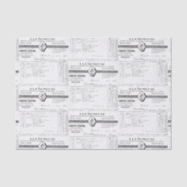 Papel De Seda Recibo francés vintage