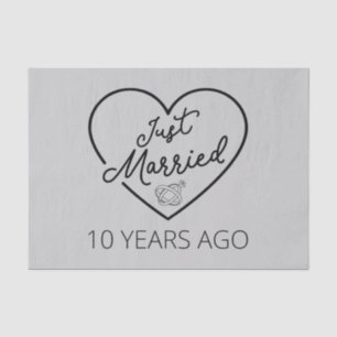 Papel De Seda Recién casado hace 10 años III