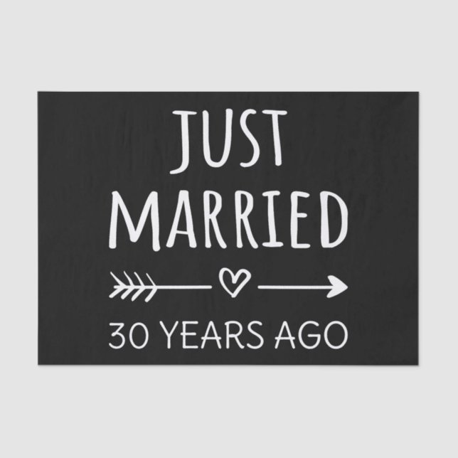 Papel De Seda Recién Casado Hace 30 Años (Anverso)