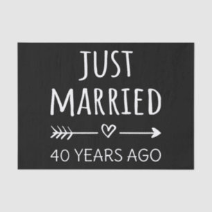 Papel De Seda Recién Casado Hace 40 Años