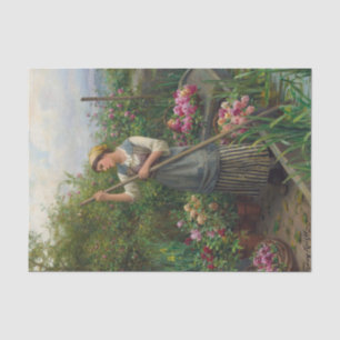 Papel De Seda Recogiendo flores a lo largo del río por Daniel Kn