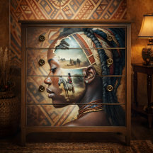 Recuerdo de cebra Viaje africano Decoupage tranqui