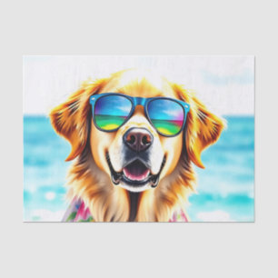 Papel De Seda Recuperador de oro listo para la playa en verano a