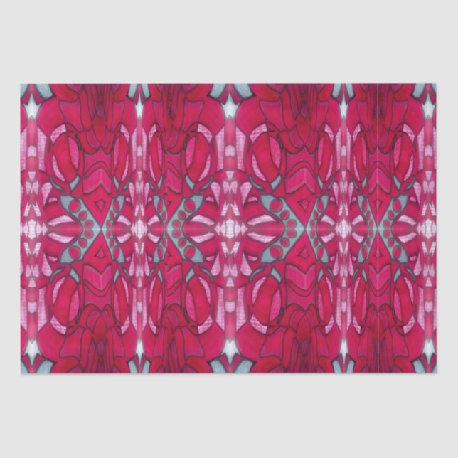 Papel De Seda Red and blue tissue paper  (Anverso)