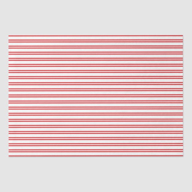 Papel De Seda Red and White Candy Stripe  (Anverso)