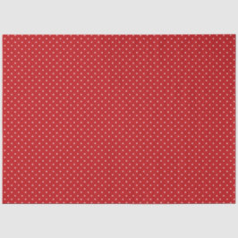 Papel De Seda Red and White Polka Dot Tissue Paper