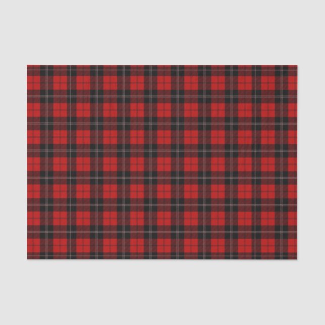 Papel De Seda Red Buffalo Plaid (Design 3 Red Series) (Anverso)
