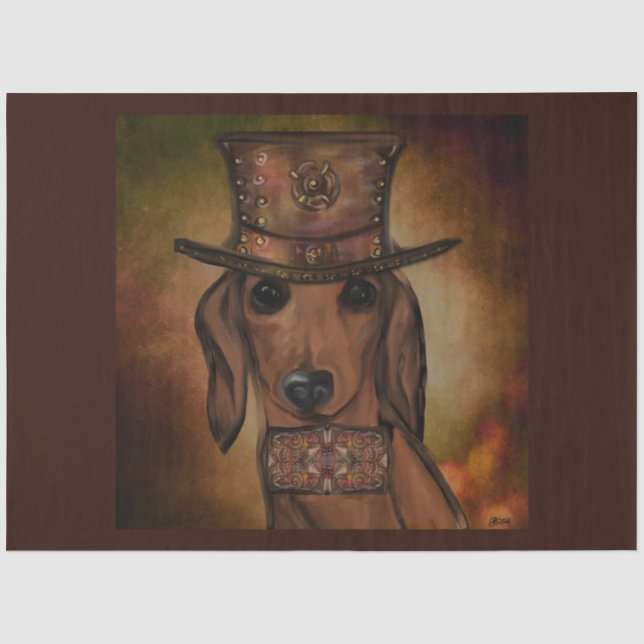 PAPEL DE SEDA RED DACHSHUND (Anverso)