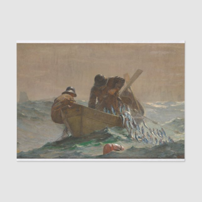 Papel De Seda Red de Arenque, Winslow Homer (Anverso)