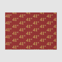 Papel De Seda Red, Faux Gold 41st (41er) Evento