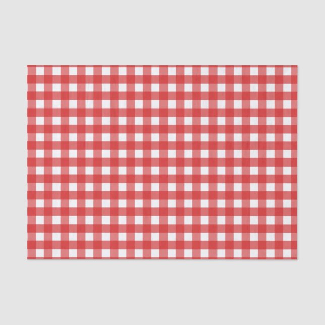 Papel De Seda Red gingham (Anverso)