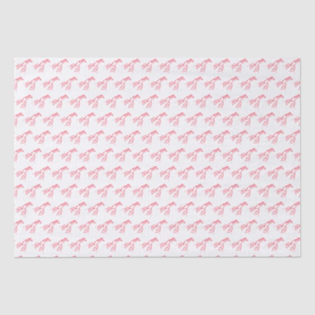 Papel De Seda Red Lobster Seafood Maine Preppy Beach (Anverso)