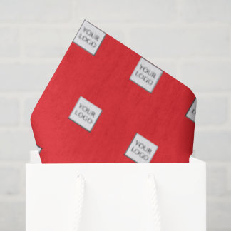 Papel De Seda Red Logo Promotional Business Packaging