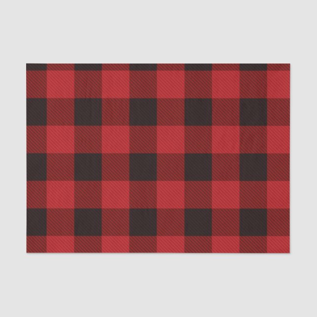 Papel De Seda Red Plaid (Anverso)