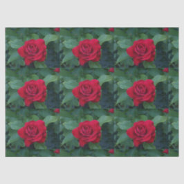Papel De Seda Red Rose Close