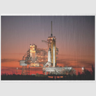 Papel De Seda Red Sky para el lanzamiento del transbordador espa