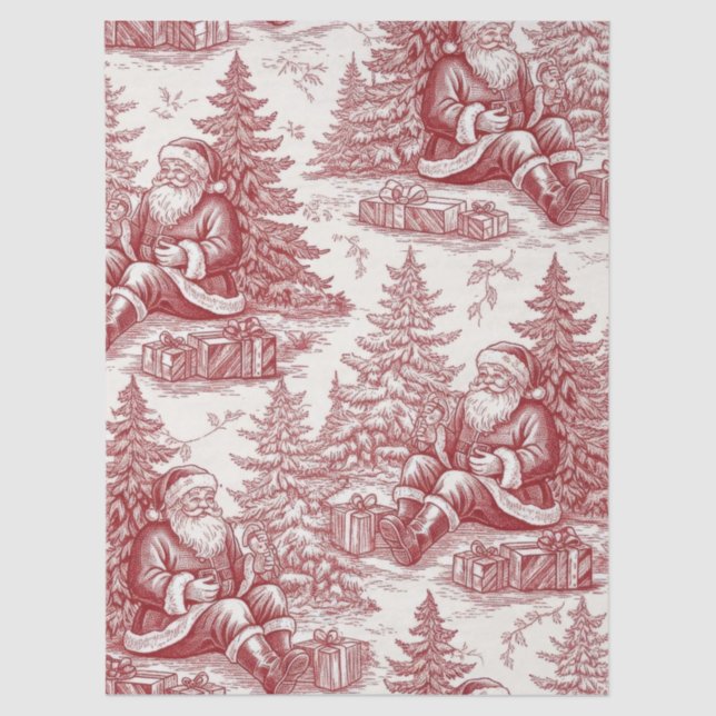Papel De Seda Red Toile (Anverso)