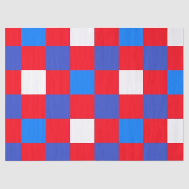 Papel De Seda Red, White & Bold – Patriotic 4th of July  (Anverso)