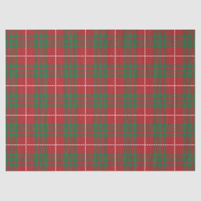 Papel De Seda Red y Green Plaid (Anverso)