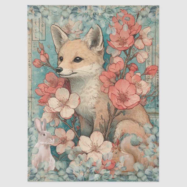 Papel De Seda Redacción de desnudos con temas japoneses (Anverso)