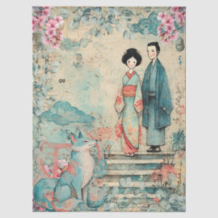 Papel De Seda Redacción de desnudos con temas japoneses