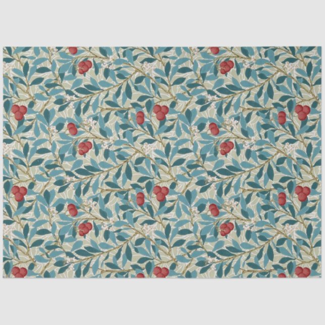 Papel De Seda Redberry Tree, William Morris (Anverso)