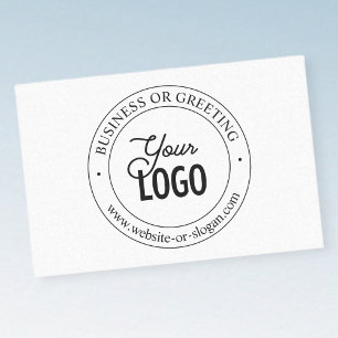 Papel De Seda Reemplazo de logotipo fácil y texto personalizable