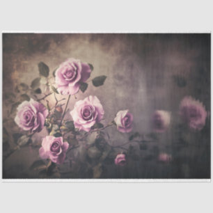 Papel De Seda Reflejos de Rosas, Lago Etéreo y Floral