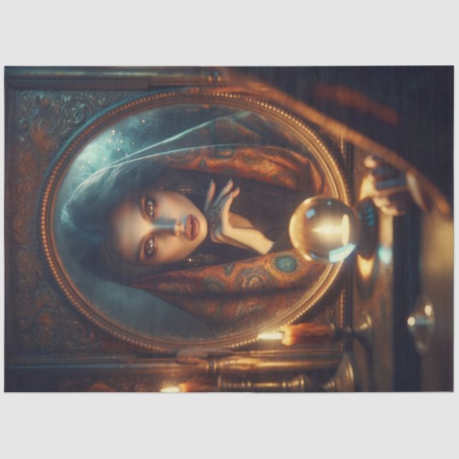 Papel De Seda Reflexión de Fortune Teller - Desenlace místico (Anverso)