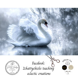 Papel De Seda Reflexión de la estantería de cisne de descomposic