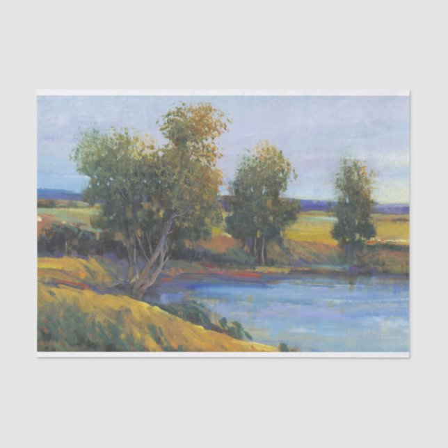 Papel De Seda Reflexión del árbol II (Anverso)