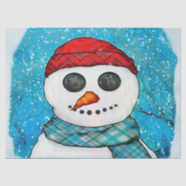 Papel De Seda Reflexiones Navidades Snowman Folklore GRANDES BOL