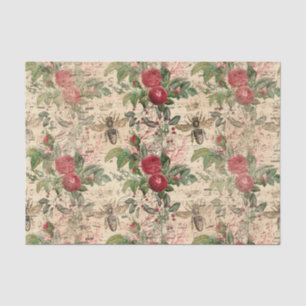 Papel De Seda Regal Queen Bee & Red Roses en hoja de música