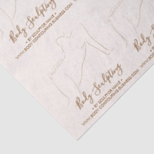 Papel De Seda Regalo bronceado esteticista contorneado escultor