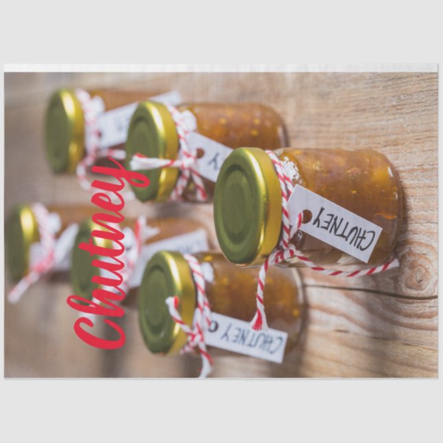 Papel De Seda Regalo casero de cocina de cebolla de piña de Chut (Anverso)