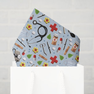 Papel De Seda Regalo con tema médico