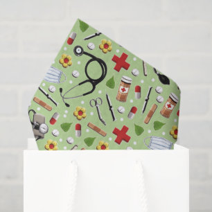 Papel De Seda Regalo con tema médico