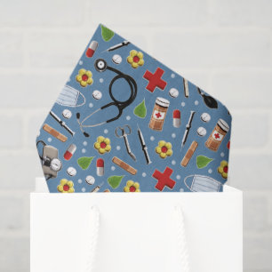 Papel De Seda Regalo con tema médico